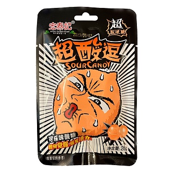 Конфеты Hong Tai Kee Супер кислые кола 28г