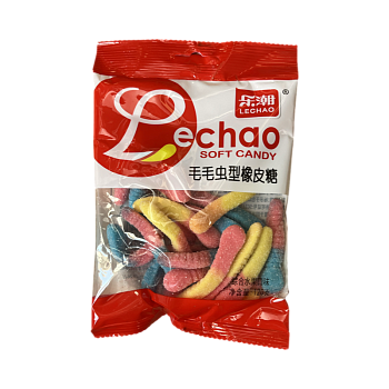 Мармеладные конфеты Lechao Red гусеницы 120г