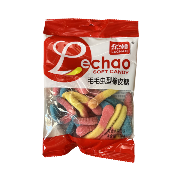 Marmeladnye konfety Lechao Red gusenitsy 120g