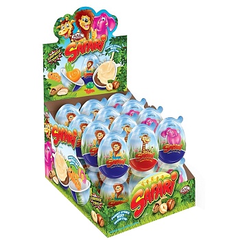 Шоколадное яйцо Safari с сюрпризом 15г