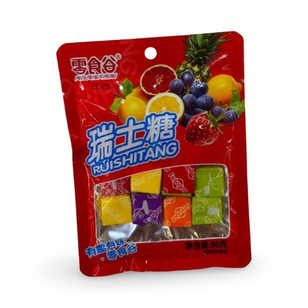 Konfety zhevatelnye Lingshigu fruktovye 50g