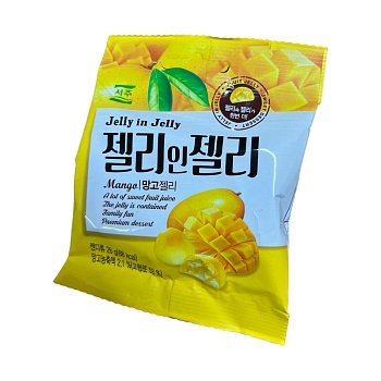 Мармелад Seoju Jelly in Jelly Mango с жидким центром со вкусом манго 26г