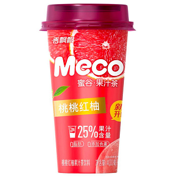 Фруктовый чай Meco со вкусом персика и красного помело 400мл