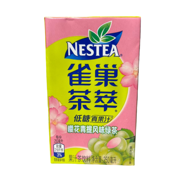 Napitok chaynyy Nestea zelenyy chay so vkusom vinograda i vishnevykh tsvetov 250ml