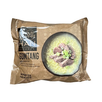 Лапша The Han Kitchen Gomtang со вкусом говядины в белом бульоне 117г