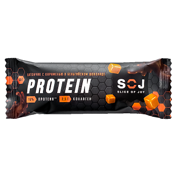 Протеиновый батончик Protein SOJ с соленой карамелью 50г