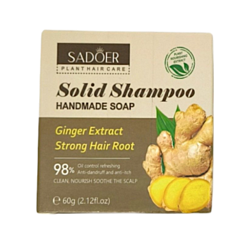 Твердый шампунь Sadoer с экстрактом имбиря 60g