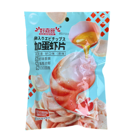 Chipsy HaoJiaWang so vkusom krevetki i yaytsa