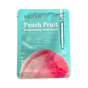 Маска Sadoer для лица увлажняющая с персиком 25г