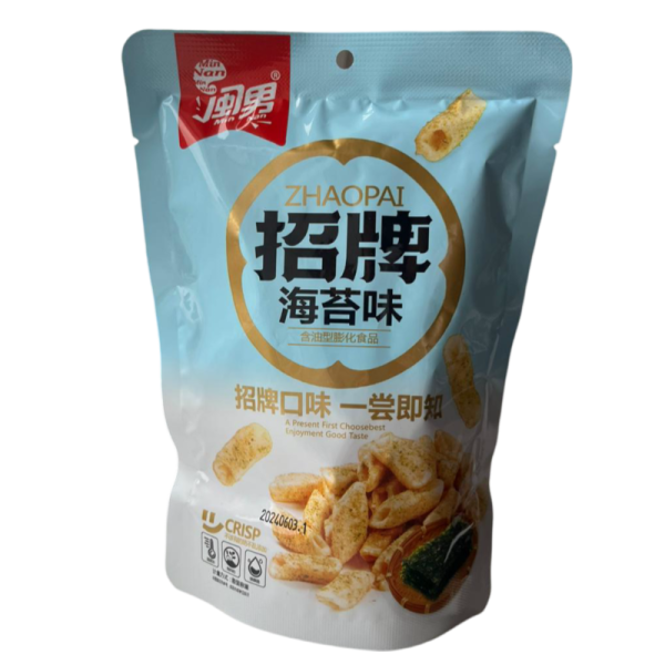 Chipsy Min Nan s vkusom morskikh vodorosley