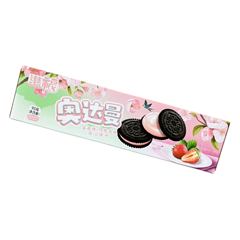 Печенье Gang-Fu хрустящее с клубнично-шоколадным вкусом 115г