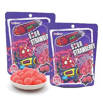 Мармелад Wisichi Monster Клубникус 55г