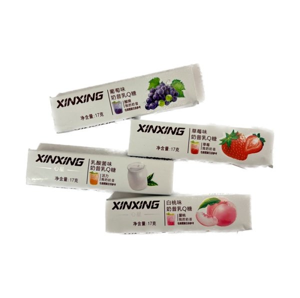 Konfety zhevatelnye Xinxing fruktovaya v assortimente 17g