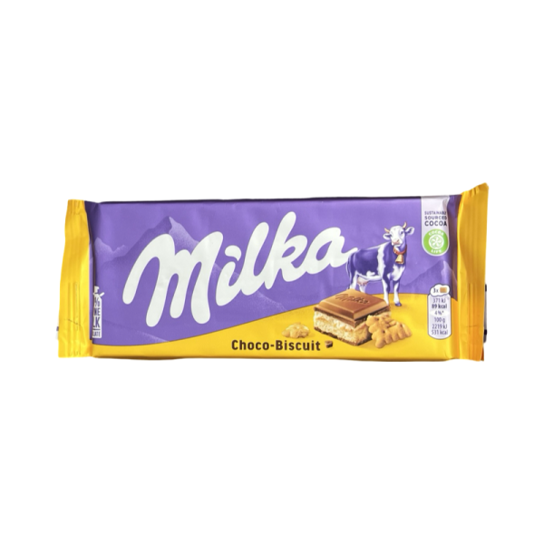 Shokolad Milka Choco-Biscuit s kremom i biskvitom 100g