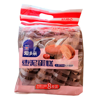 Маффины Axiain с финиками 8шт 338г