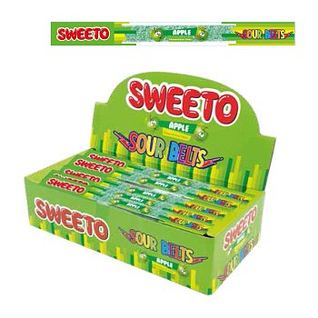 Мармелад Sweeto Belt Кислая лента яблоко 8г