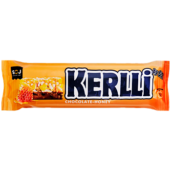 Злаковый батончик Kerlli с медом в молочном шоколаде 50г