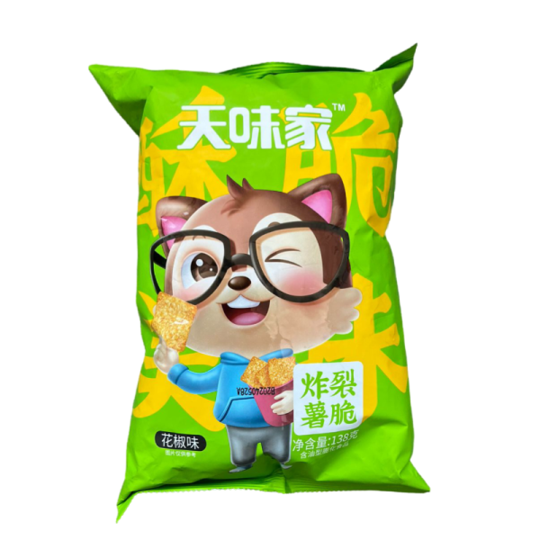 Chipsy Tianweijia so vkusom sychuanskogo pertsa 138g