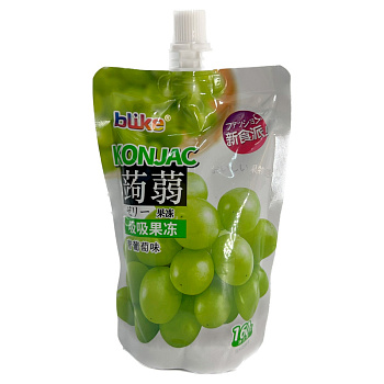 Желе питьевое с конжаком Blike Зеленый виноград 160г