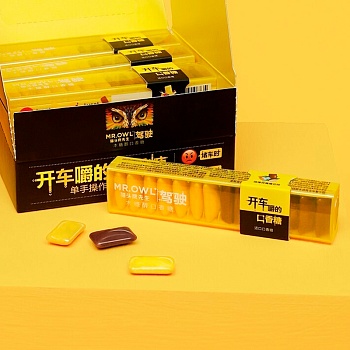 Жевательная резинка Mr.Owl Банан и мята