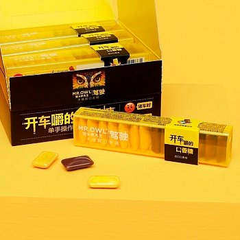 Жевательная резинка Mr.Owl Банан и мята