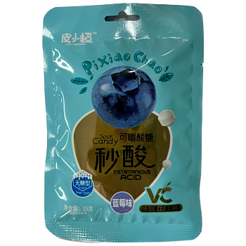 Драже PixiaoChao Кислые Черника 15г
