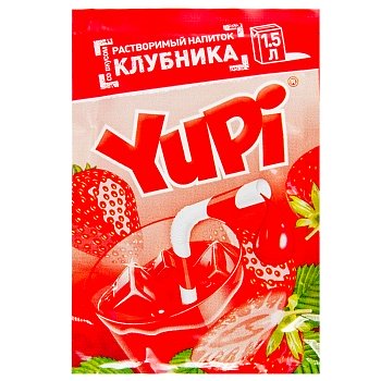 Напиток растворимый Yupi клубника 12г