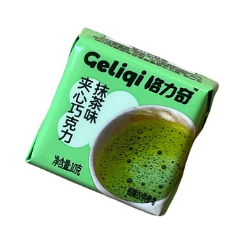 Шоколад Geliqi с мармеладом вкус матча 10г