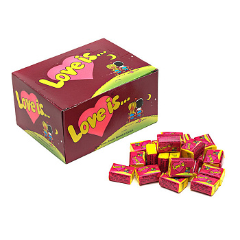 Жевательная резинка Love is вишня и лимон 4,2г