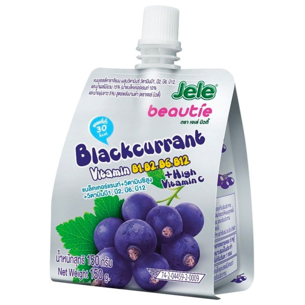 Zhele pitevoe Jele Beautia so vkusom chernoy smorodiny i vitaminami 140g