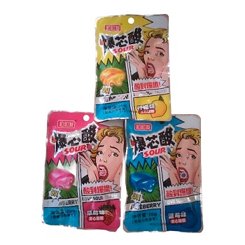 Конфеты Happy&Good кислые с жидкой начинкой фруктовые 26г