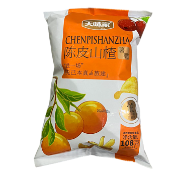 Фруктовые чиспы Tianmajia с цедрой апельсина и боярышником 108г