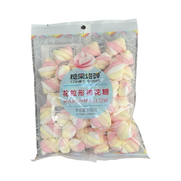 Marshmellou Candy Boom v forme zakruchennogo tsvetka 110g