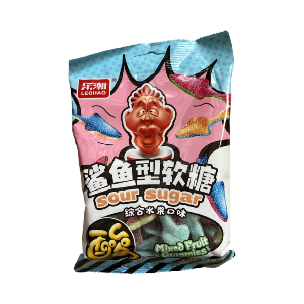 Marmeladnye konfety Lechao Sour kislye akuly 118g