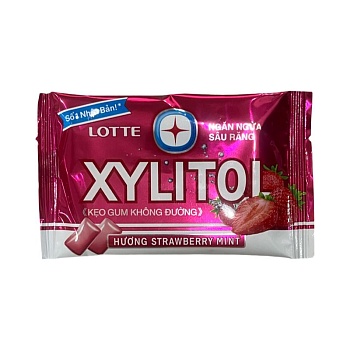 Жевательная резинка Lotte Xylitol мята-клубника 11,6г