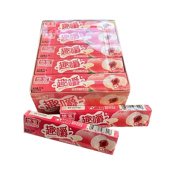 Конфеты жевательные Youbao с начинкой Персик 35г