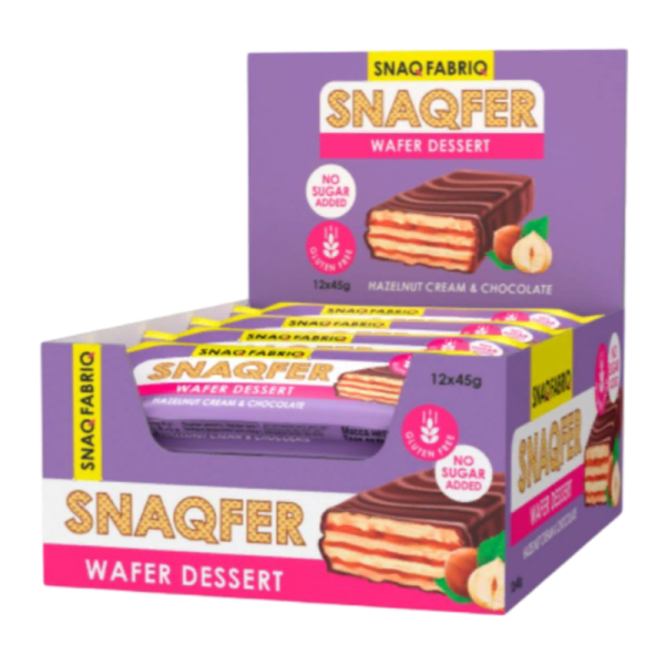 Batonchik vafelnyy Snaq Fabriq Funduchnyy krem i belgiyskiy shokolad 45g