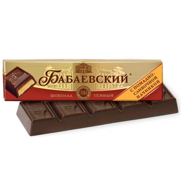 Shokolad Babaevskiy s pomadno-slivochnoy nachinkoy 50g