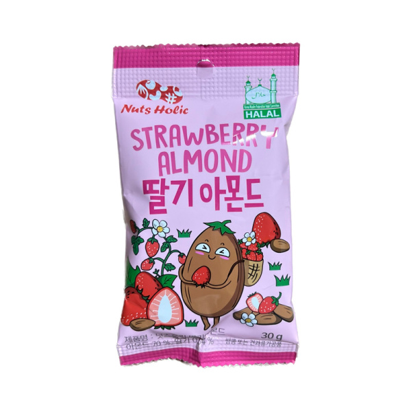 Mindal Sunnuts Strawberry Almond v glazuri so vkusom klubniki 30g