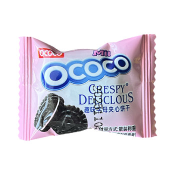 Печенье OCOCO с клубничным кремом 5 г