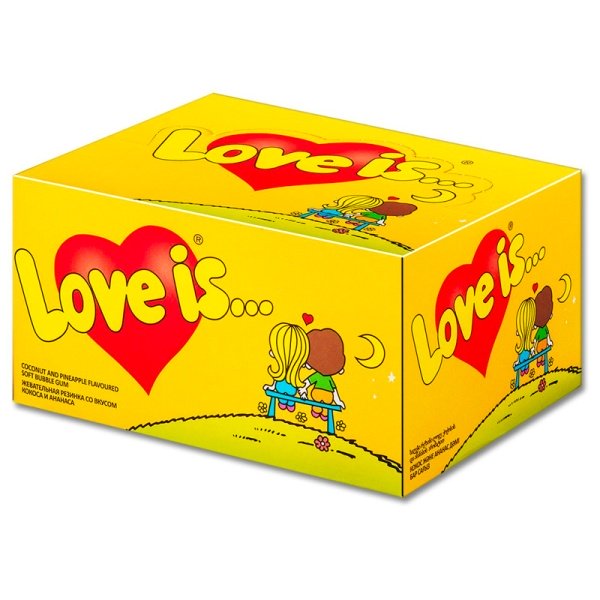 Zhevatelnaya rezinka Love is kokos i ananas 4,2g