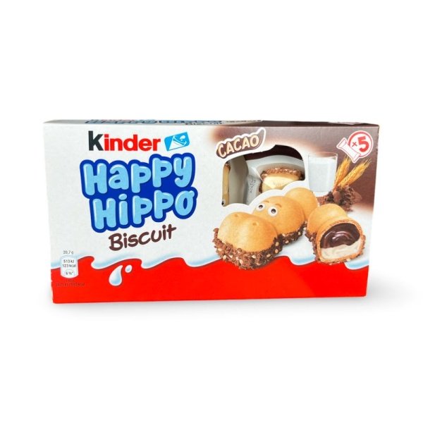 Batonchik vafelnyy Kinder Happy Hippo s kakao-molochnoy nachinkoy 103,5g