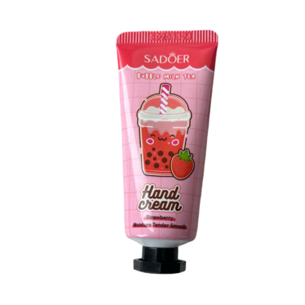 Krem Sadoer dlya ruk molochnyy chay s sharikami s klubnikoy 20g