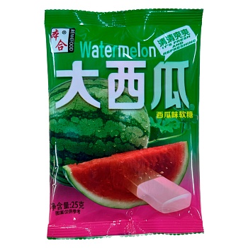 Конфеты жевательные Benhefood Арбуз 25г