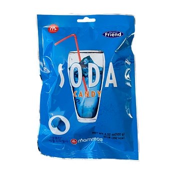 Конфеты Candy Soda Яблочная сода 100г