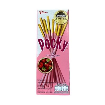 Печенье Pocky Бисквитные палочки клубничные 21г