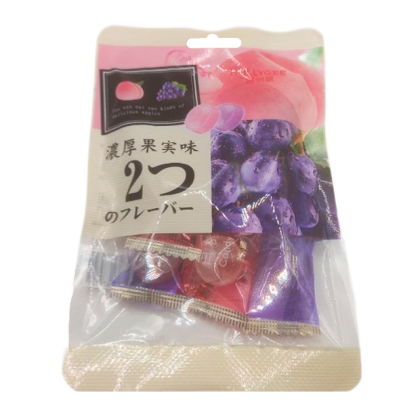 Konfety Aoqu Ledentsy persik i vinograd 24g