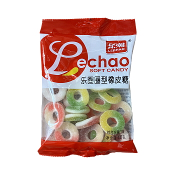 Мармеладные конфеты Lechao Red колечки 120г