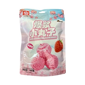 Шарики Huifengyuan Baojiang со вкусом клубники 100г
