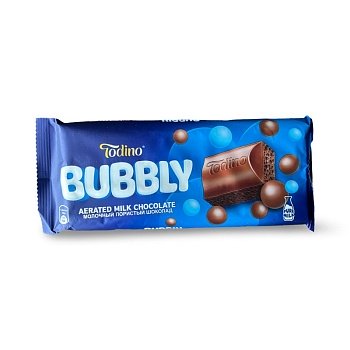Шоколад Todino Bubbly пористый молочный 90г